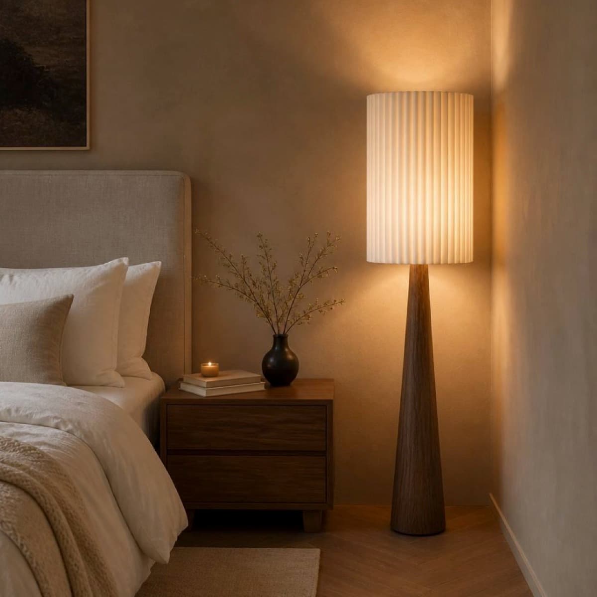 Luneare Cono Vloerlamp Eiken